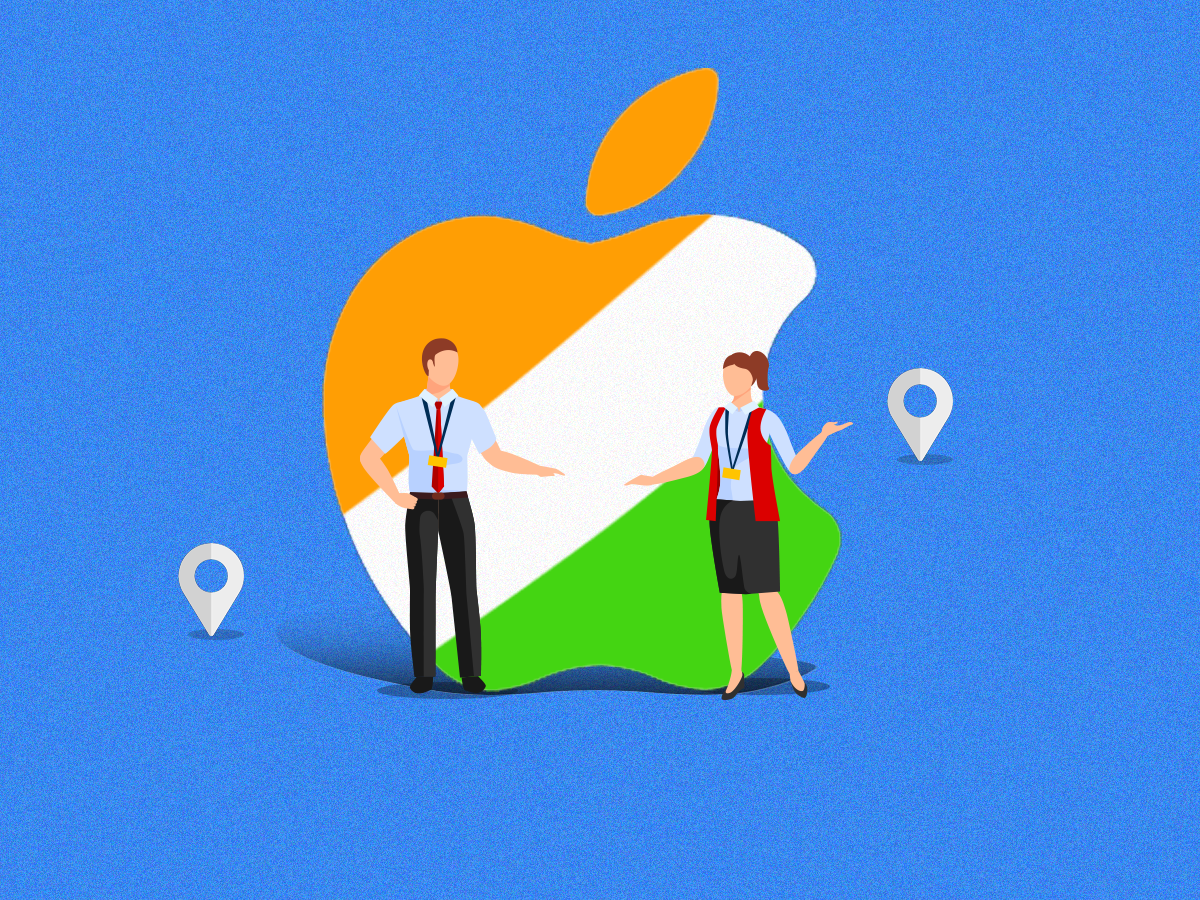 stores of Apple in India hired